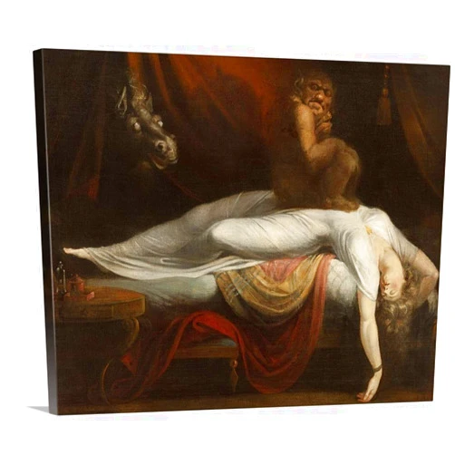CANVAS ON DEMAND The Nightmare, 1781 Canvas Wall Art Print by Henry Fuseli, Figurative, Home Decor, Artwork, 20