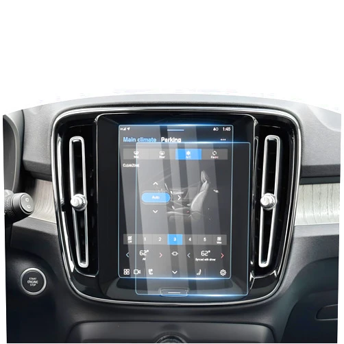 Karltys 2 Pack Screen Protector for Volvo XC40 XC60 2018-2024 /S60 S90 V60 19-24/ XC90 16-24 /V90 17-24 8.7-Inch Touchscreen, Anti Glare 9H Tempered Glass Screen Protector for Volvo Accessories