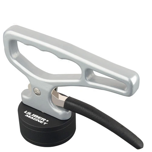 ULIBERMAGNET Heavy Duty Strong Magnetic Pickup Tool,Magnetic Lifting with Quick Release,Portable Material Collector with Ergonomic Handle for Iron Plate,Tool Steel,Laser Cutting