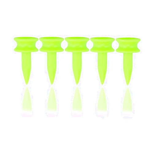 Zivisk Short Golf Tees Plastic 1 inch 100 Count Step Down Castle Tee Golf - Green