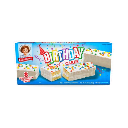 Cakes Little Debbie Snack Cakes 2 Regular Size Boxes (Birthday Cakes) - 2 PACK