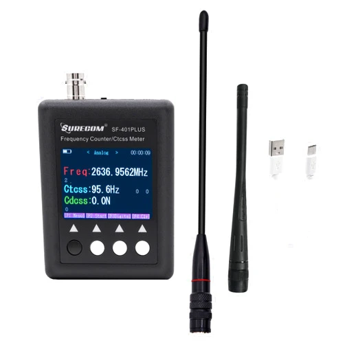 Surecom Mcbazel Surecom SF401 Plus 27Mhz-3000Mhz Radio Portable Frequency Counter Meter with CTCCSS DCS Decoder