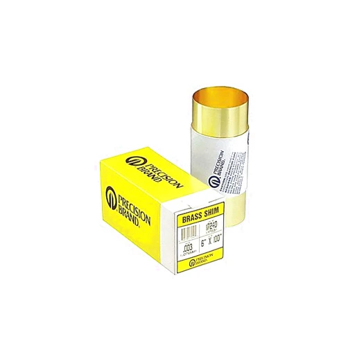 PRECISION BRAND 17240 17S-3 BRASS SHIM STOCK 6IN X 100IN X 0.003IN D613023