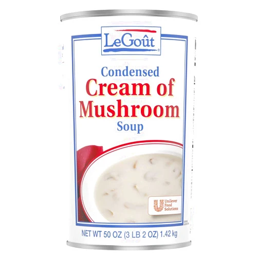 LeGout Cream of Mushroom Condensed Canned Soup, 0g Trans Fat, 50 oz, Pack of 12