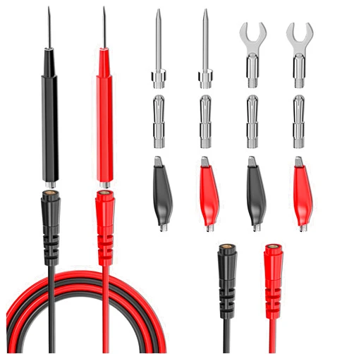 Goupchn 16PCS Multimeter Test Leads Kit Replacement Test Wire Set with Alligator Clips, Banana Plugs, Test Probes, Banana Plugs for Multimeter Automotive Electrical Testing