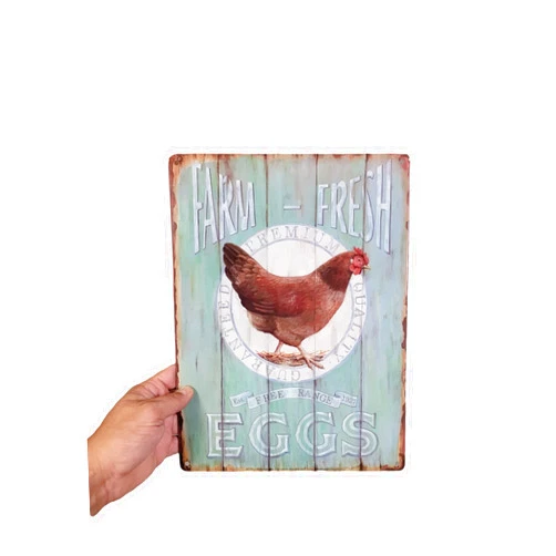 AMERICAN WIT Vintage Farmhouse Decor, Tin 12