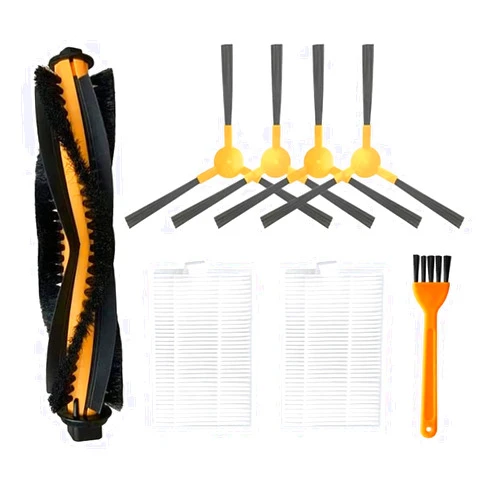 Lipski Main Brush Side Brush Filter Cleaning Brush Spare Parts,Compatible for LIECTROUX C30B E30/Compatible for Zigma Spark 980/Compatible for Proscenic 800T/ABIR X5/X6/X8