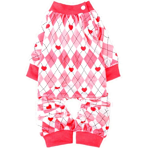 BEAUTYZOO Dog Pajamas for Small Dogs, Dog Pjs Winter Warm Jammies for Small Size Dogs, Soft Stretchable Fleece Dog Jumpsuit, Breathable Lightweight Puppy Onesie Outfit Pet Clothes, Pink S