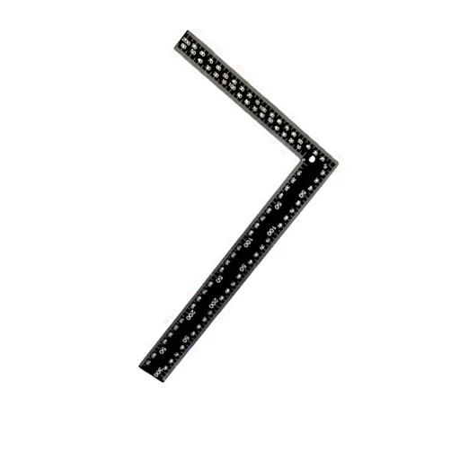 OSALADI Professional 90° Angle L-Square Ruler Metric and Imperial Frame Rulers Steel Ruler for Woodworking DIY