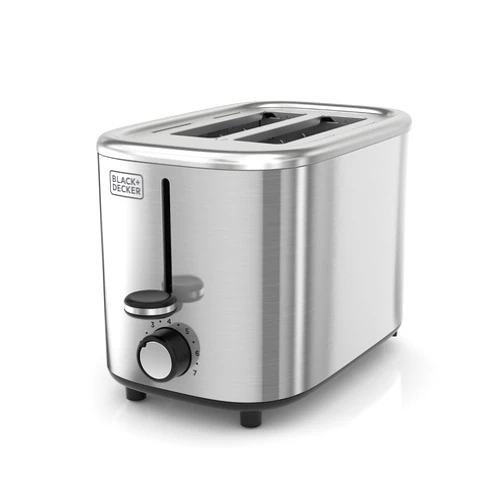 BLACK+DECKER® 2-Slice Toaster with 7 Toast Shade Settings, Extra-Wide Slots for Bagels, Stainless Steel Exterior Finish