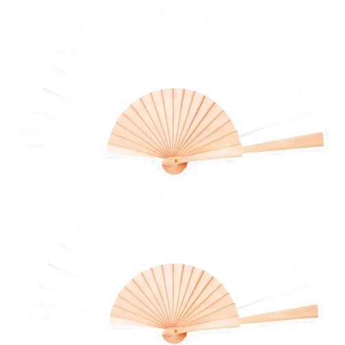 Chuangdi 2 Pieces Wooden Hand Folding Fans Fabric Hand Fans Pocket Fans Craft Fan Gift with Drawstring Organza Bags for Men Women Girls (White)