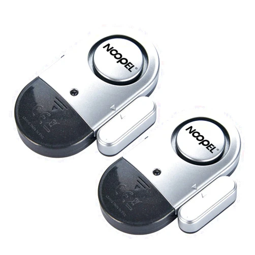 Noopel Door Window Alarm 2 Pack Noopel Home Security Sensor Burglar Anti-Theft 120DB Alarm with Batteries Included - DIY Easy to Install (2)