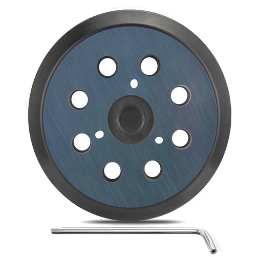 Gnellkoor 5 Inch 8 Hole Orbital Sander Replacement Pad for Porter Cable 343 343k 343VSK 390 390K 382 Random Orbit Sanders - Hook and Loop Sanding Pad Parts