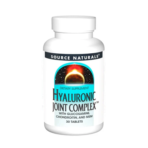 Source Naturals Hyaluronic Joint Complex with Glucosamine, Chondroitin & MSM - 30 Tablets