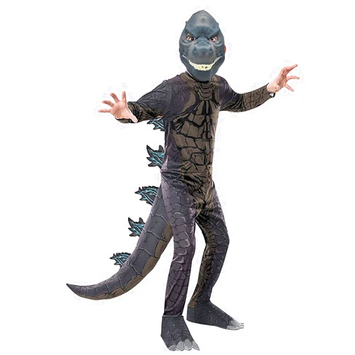 CAFELE Deluxe Dinosaur Costume The King Monsters Jumpsuit Bodysuit Dress-Up Halloween Costume for Kids Ages 3 and Up