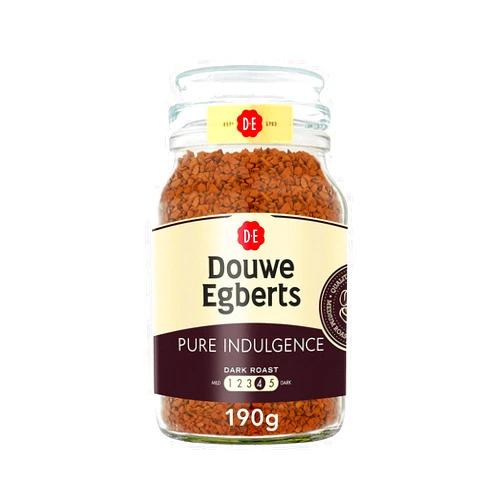 Douwe Egberts Pure Indulgence Instant Coffee (190g) - Pack of 6