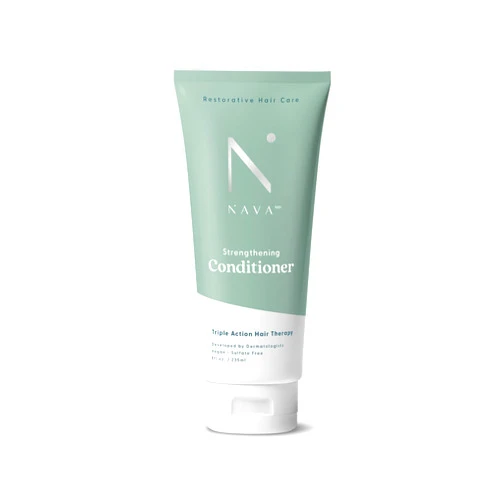 NAVA MD Strengthening Conditioner - Hydrating Formula For Strong, Silky, Shiny, Manageable Hair With Fuller Look And Feel | With Extracts To Fight DHT | Dermatologist-Recommended