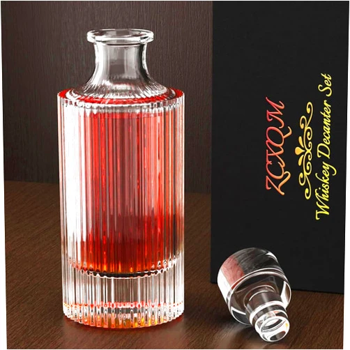 ZCXQM Whiskey Decanter Sets Gifts for Men Dad Him, Liquor Decanter Fathers Birthday Gift from Daughter Son, Personalized Retirement Present Decanter Sets for Man, Whiskey Set Gift for Dad, Husband