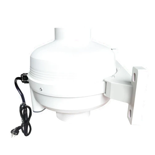 Dcfairfan 4 Inch Radon Fan, Quiet 260CFM Radon Mitigation System Inline Duct Fan IP67 Waterproof, High Airflow Electric Exhaust Fan for Indoor Outdoor Ventilation