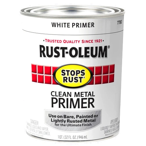 Rust-Oleum 7780502 Stops Rust Clean Metal Brush On Primer, Quart