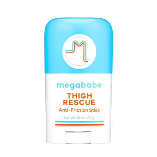 Megababe Thigh Rescue Anti-Chafe Stick Vacation Spring Break Essentials | Prevents skin chafe & irritation | Thighs, arms, bra-lines & more