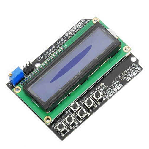 HiLetgo 1602 LCD Keypad Shield 1602 LCD Expansion Shield Board Blue Backlight 4.5-5.5V for Arduino Duemilanove Robot