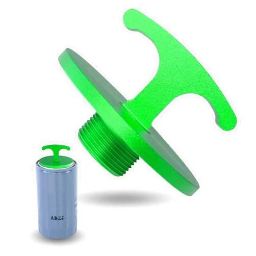 Minlen Oil Filter Plug Tool, Aluminum Alloy Oil Filter Cap Off Tool for Dodge Ram 2500, 3500, 4500, 5500 Cummins 05083285aa Mo285 Turbo Diesel 5.7l 6.4l 6.7l (Green)