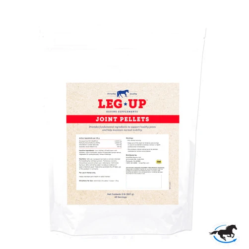 SmartPak Leg Up Joint Pellets | Joint Support Supplement for Horses | Glucosamine Chondroitin Sulfate and Antioxidants Formula with No Added Sugar | Ideal for Light Work Horses, 2 lb Bag