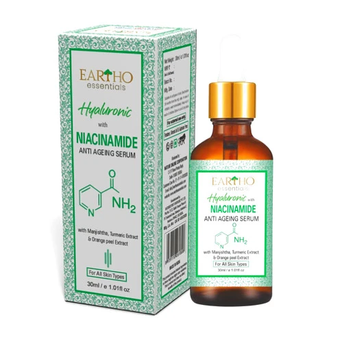 Eartho Essentials Ayurvedic Hyaluronic with Niacinamide Anti Ageing Serum 30 ML