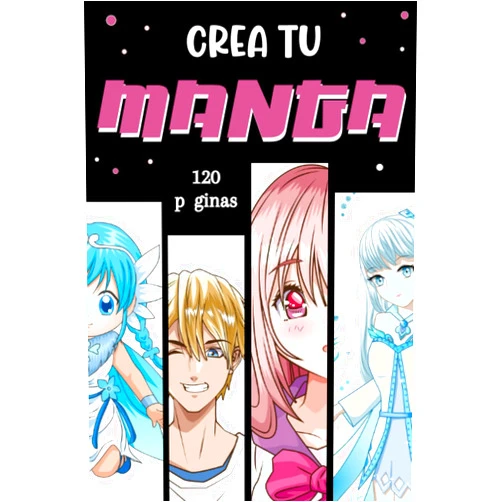 Ediciones Youpi crea tu manga: 120 plantillas de cómics en blanco para adultos, adolescentes y niños | Dibuja tu manga | idea de regalo niña y niño (Spanish Edition)
