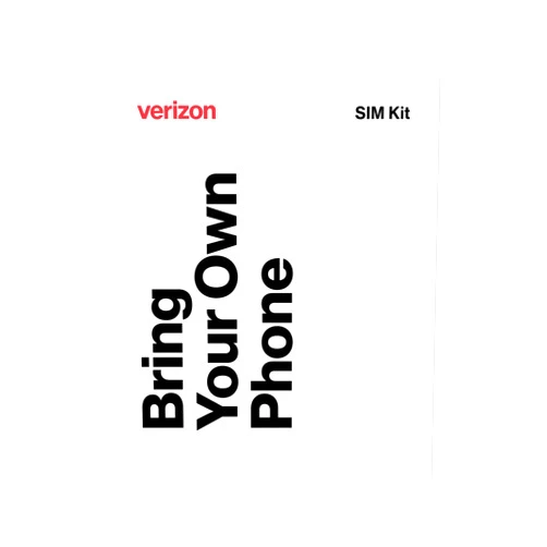 Verizon Prepaid Bring Your Own Phone (BYOP) SIM Kit - Activate Your Unlocked, Compatible Phone on Verizon's 5G/4G LTE Network - 3-in-1 SIM Card (Nano/Micro/Standard) - Keep Your Number (No Airtime)