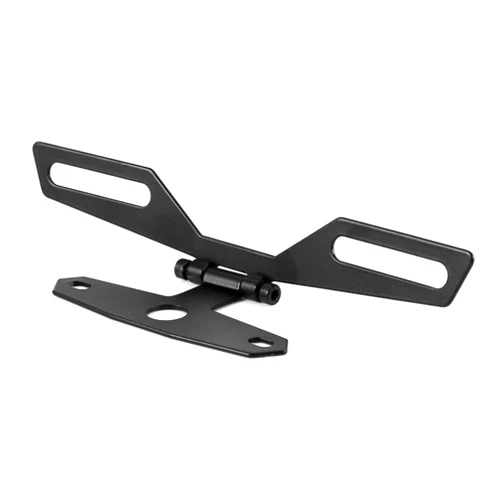Keenso Adjustable Motorcycle License Plate Mount Holder Bracket- Universal Fold License Plate Tail Light Holder