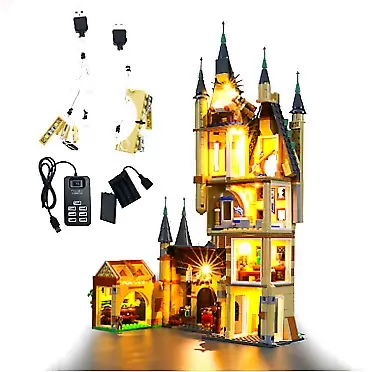 GEAMENT LED Light Kit for Harry Potter Hogwarts Astronomy Tower - Compatible with Lego 75969 Building Blocks Model (Lego Set Not Included) (with Instructions)