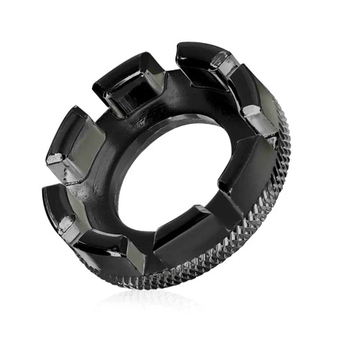 Mozeat Lens Bike Spoke Adjustment Wrench Tool Spoke Wrench 6 in 1 Bike Wheel Spoke Tool for Bike Repair Truing and Repairing Cycling Wheels(Black)