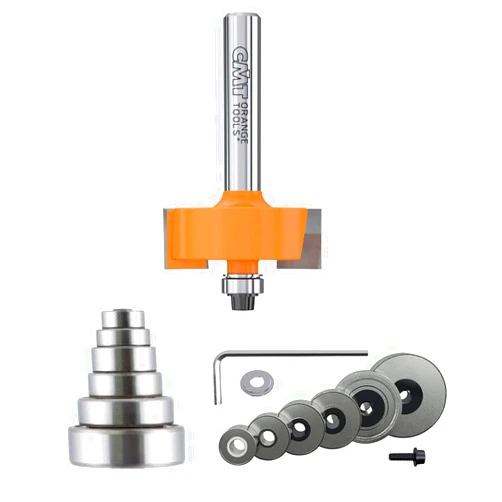CMT 835.001.11 Rabbeting Set, 1/4-Inch Shank