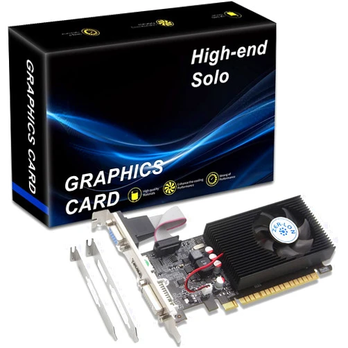 ZER-LON NVIDIA GT 730 Graphics Card, Computer Low Profile GPU, 4GB 128Bit GDDR3 PCIe x16, HDMI/VGA/DVI, DirectX 11, PhysX, OpenGL 3.1, Desktop Gaming Video Card, Support 2K (with Bracket)