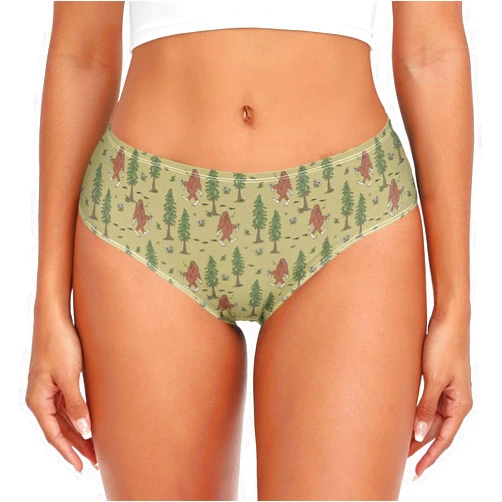 Laprad Women's Underwear Bigfoot Sasquatch Brief Breathable Soft Ladies Panties