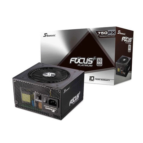 Seasonic FOCUS Plus 750 Platinum SSR-750PX 750W 80+ Platinum ATX12V & EPS12V Full Modular 120mm FDB Fan Compact 140 mm Size Power Supply
