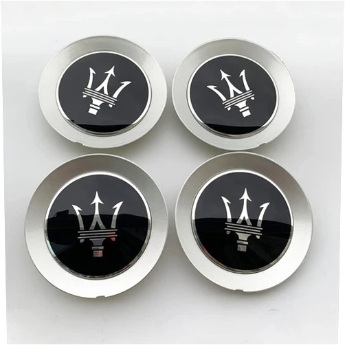 SZJSRD 4pcs Car Hub Centre Caps for Maserati Ghibli Gran Turismo Levante Quattroporte 15.2cm Waterproof Wheel Center Hub DustProof Rim Wheel Decoration Cover Emblem Accessories