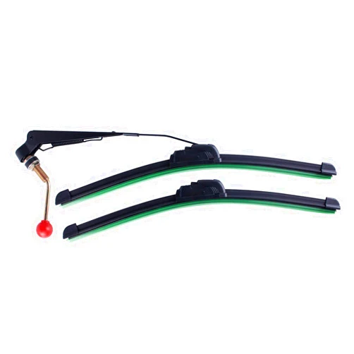 Xislet UTV Hand Operated Windshield Wiper Compatible with Polaris Ranger RZR Can Am Kawasaki Honda Pioneer Golf Cart Manual Windshield Wiper Blades Assembly Windshield Kit Instruction Included