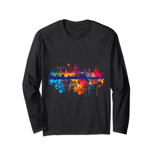 Baden-Baden Skyline Germany Baden-Baden Long Sleeve T-Shirt