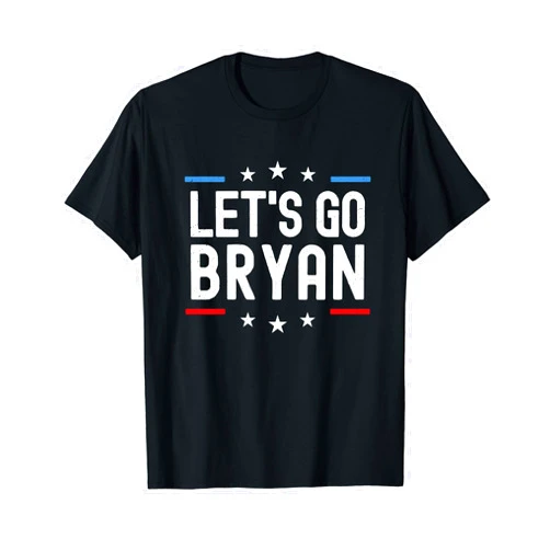 Lets Go Name Tag Apparel Lets Go Bryan Name Personalized Men Boys Birthday Custom T-Shirt