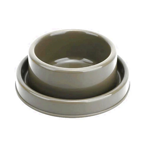 GRPET Ants Away Dog Bowl Cat Puppy Food Bowls Round No Spill Eating Feeder for Small Animals Blue S