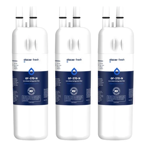 GLACIER FRESH EDR1RXD1 Refrigerator Water Filter Compatible with W10295370A, EDR1RXD1, WHR1RXD1, KAD1RXD1, Filter 1, W10295370, P4RFWB, P8RFWB2L, 46-9930, 46-9081 Refrigerator Water Filter,3 Pack