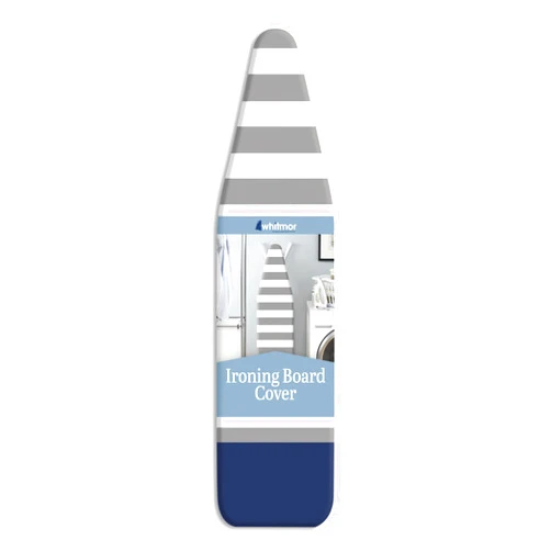 Whitmor Reversible Ironing Board Cover and Pad 54.0x15.0, Gray Blue