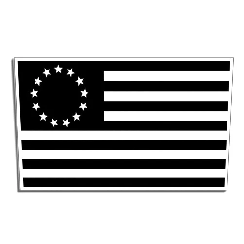 K-Custom 13 Colony American Flag Decal Sticker Custom Die-Cut Vinyl USA Merica United States Marines Army Navy Airforce