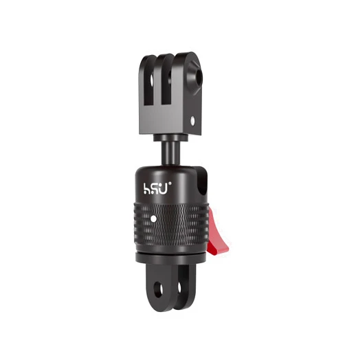 HSU 360 Degree Rotation Camera Mount, Aluminum Vertical Bracket Tripod Adapter Compatible with GoPro Hero 13/12/11/10/9/8/7/6/5 AKASO Campark DJI Osmo Action 4/3 and Other Action Cameras