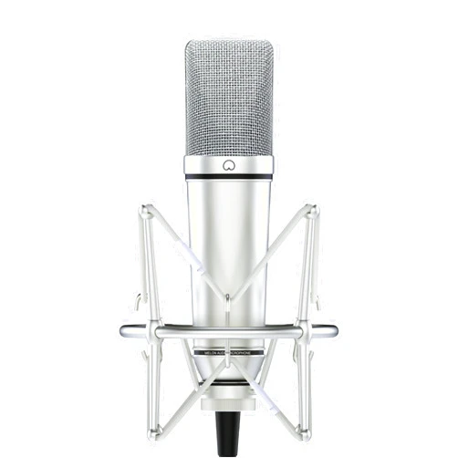 Melon Audio MA-87 Studio Condenser Microphone, 26mm Gold Large Diaphragm Capsule, Including Foam Filter, Metal Shock Mount, XLR Cable and Mic Bag - for Singing, Vocal Recording and Podcasting