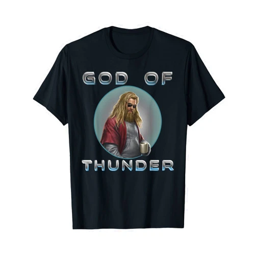 Marvel Avengers: Endgame Thor God Of Thunder Circle Portrait T-Shirt