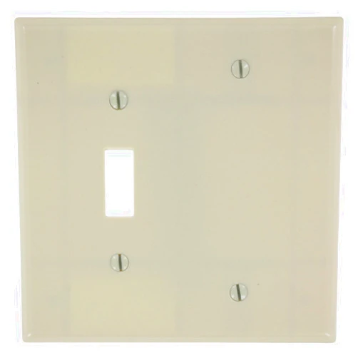Leviton 80506-I IV WP 2G 1TGL 1BLANK MIDWAY SIZE, Image